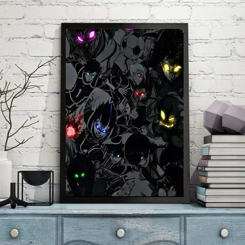 Blue Lock Anime Good Quality Canvas Painting Prints and Posters Room Bar Cafe Vintage Aesthetic Home Decorative Peaceful Pleasures Health and Wellness 1 50x70cm Unframed