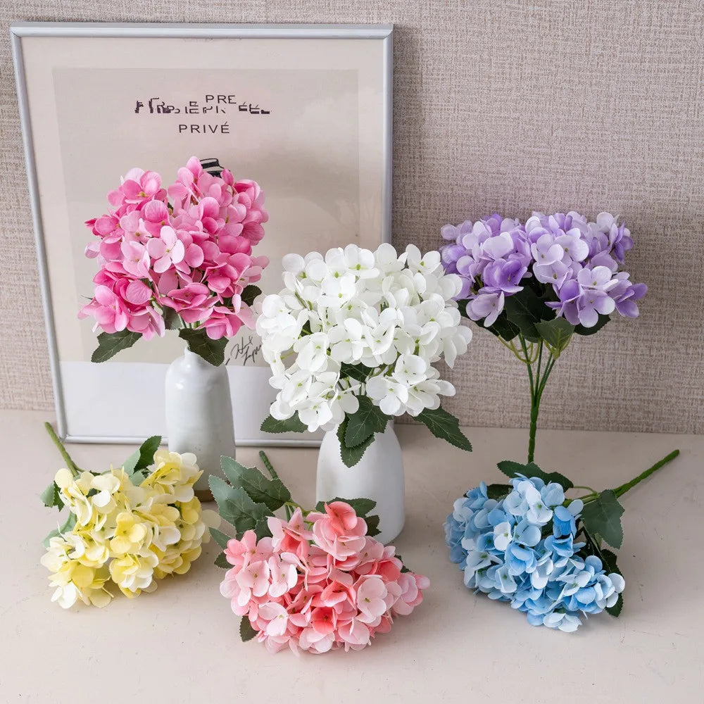 Silk Hydrangea Artificial Bouquet | Wedding & Home Décor