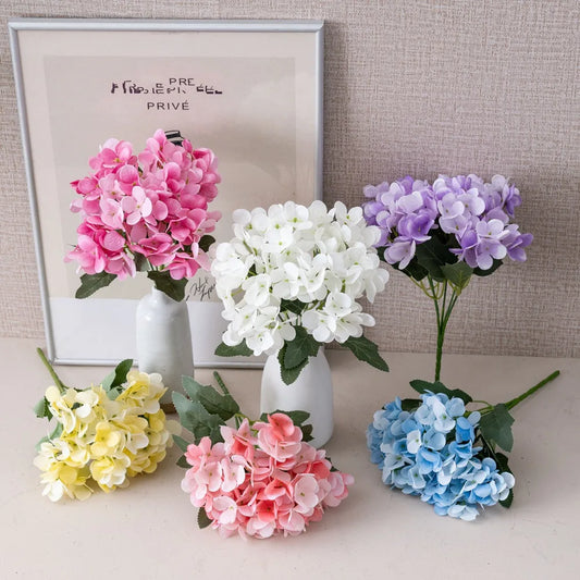 Silk Hydrangea Artificial Bouquet | Wedding & Home Décor