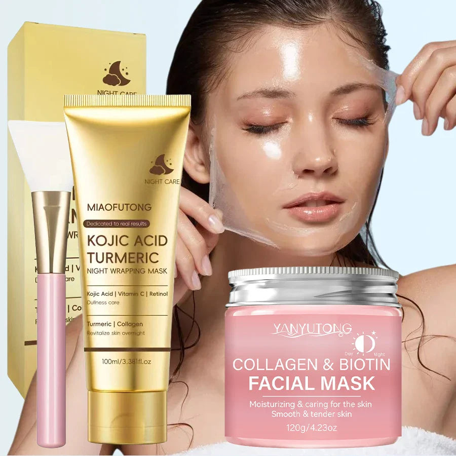 Collagen & Biotin Peel Mask – Deep Hydration Day & Night