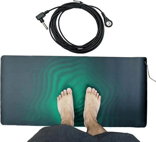 Grounding Mat for Feet & Desk | Better Sleep & Stress Relief Earthing Grounding Mat Peaceful Pleasures Health and Wellness