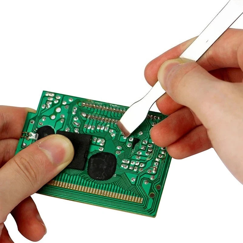 1pcs Memory Metal Tin Scraping Knife Solder Paste Mixing Knife Pry Opening Spudger for Mobile Phone Repair Tools Peaceful Pleasures Health and Wellness