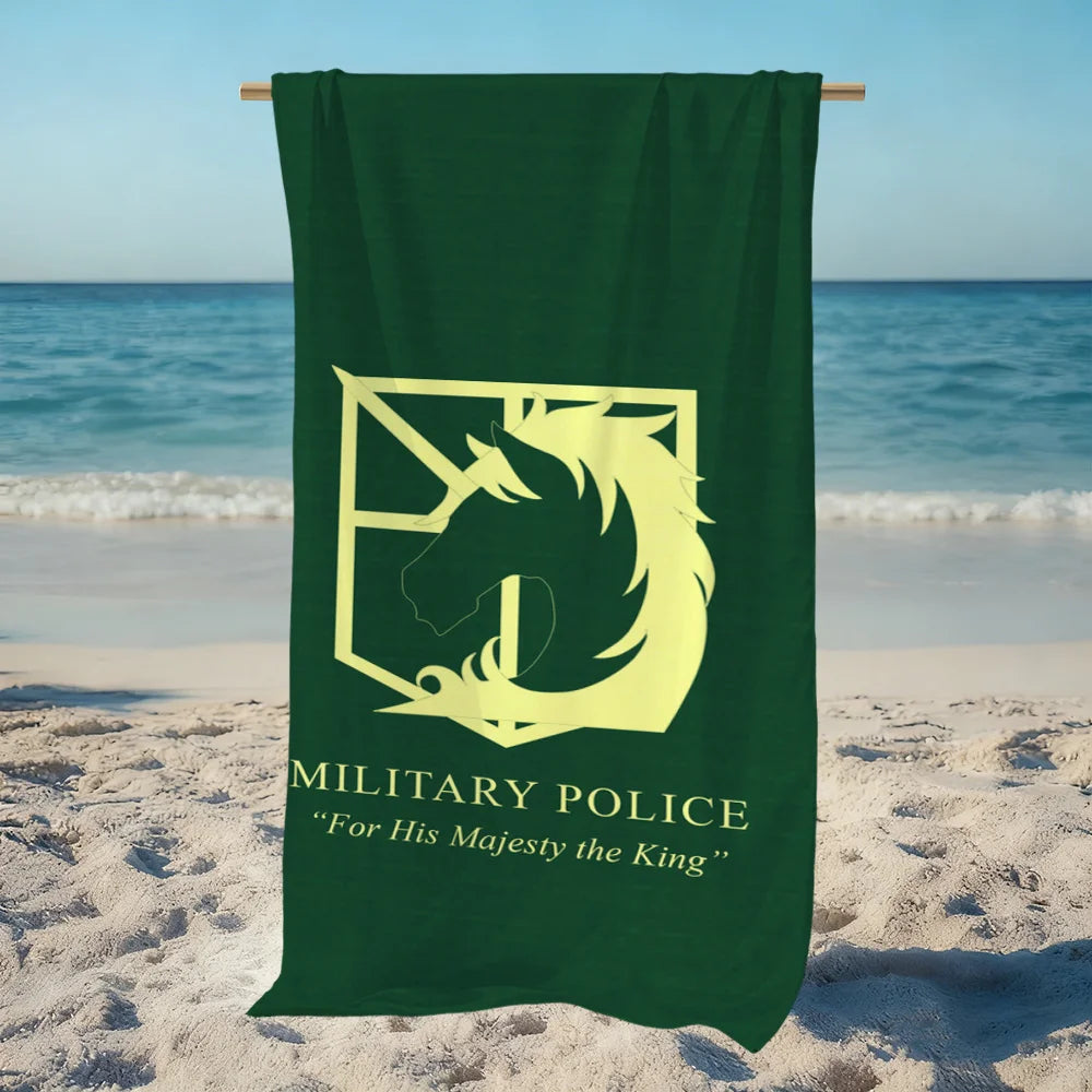 Attack on Titan Anime Beach Towel – Quick Dry & Soft Anime Beach Towel Peaceful Pleasures Health and Wellness