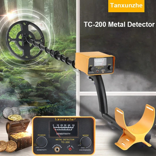 TC-200 New Upgrade Metal Detector Underground Wire Iron Metal Gold Detector Adjustable Tracker for Treasure Search Peaceful Pleasures Health and Wellness