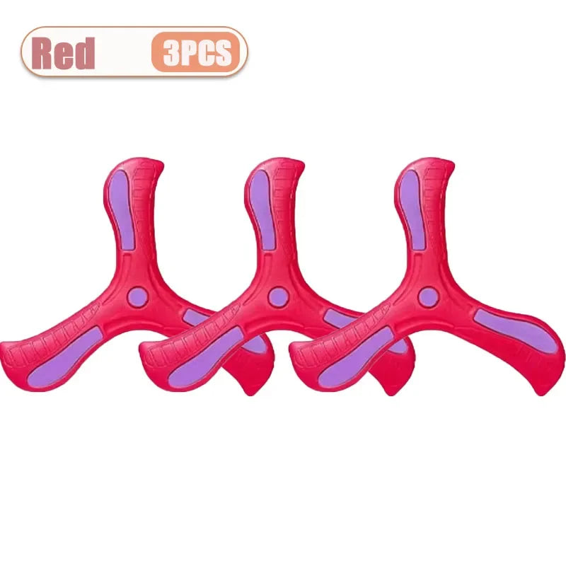 Tri-Blade Foam Boomerang for Kids – Safe Outdoor Flying Disc