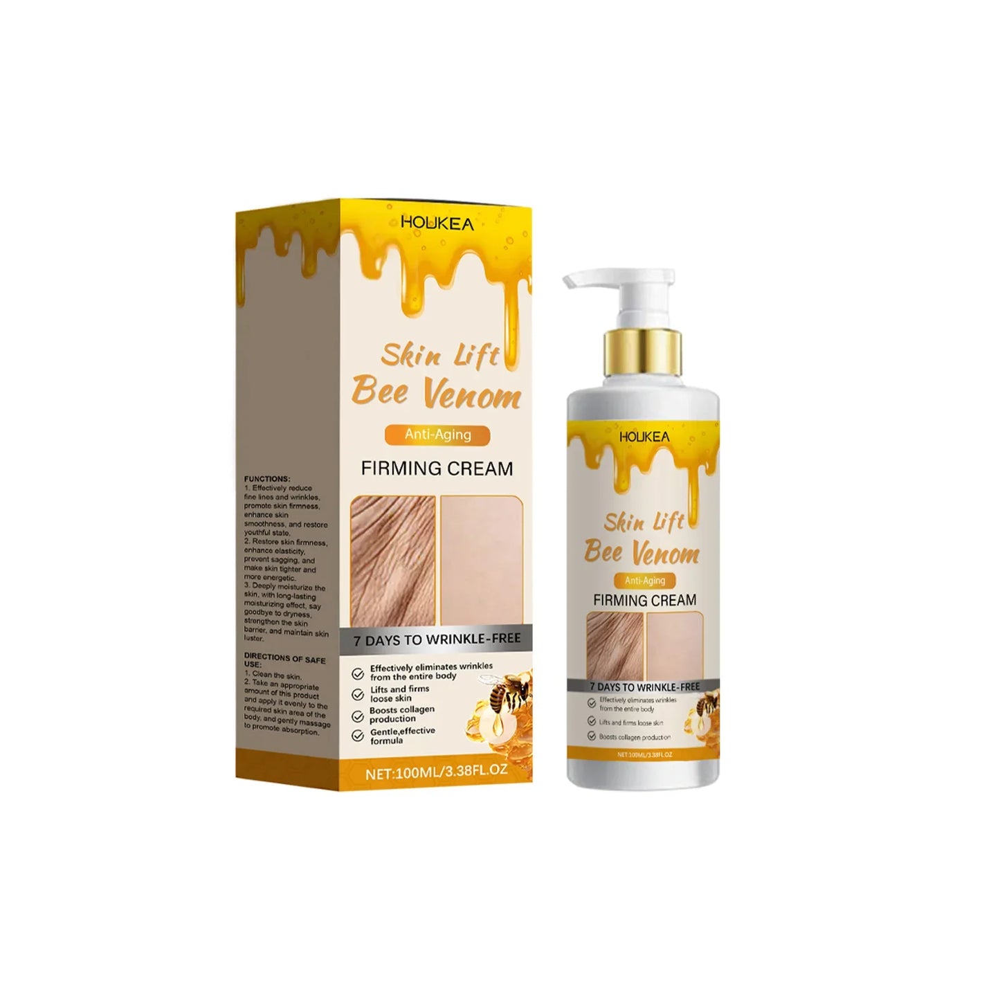 Houkea Bee Venom Body Firming & Moisturizing Cream 100ml