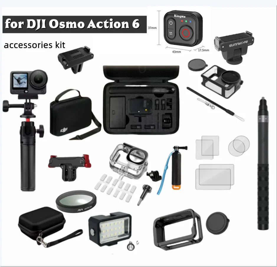 DJI Osmo Action 6 Accessories Kit – Waterproof Case & Filters