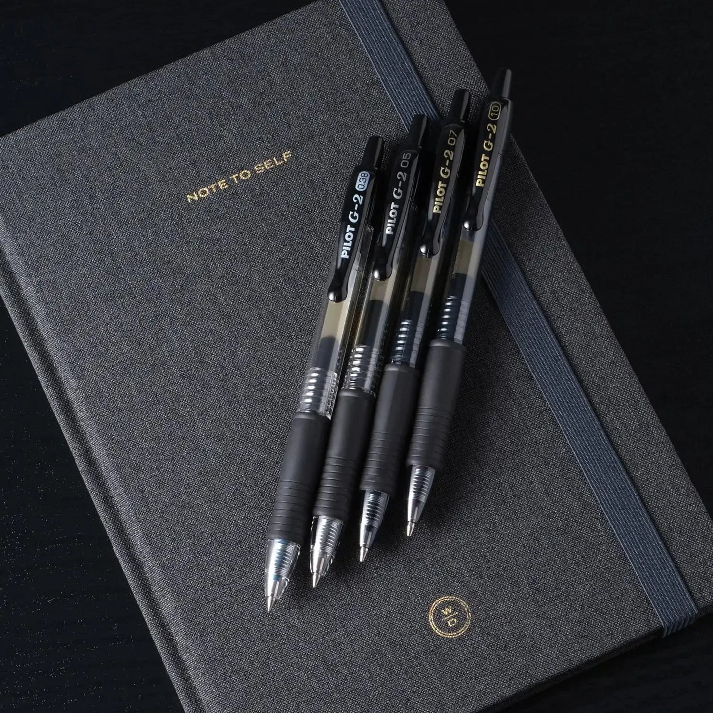 Premium Black Gel Pens, 1.0mm Bold Point, Smooth Writing for Notes & Sketches, Set of 12 Peaceful Pleasures Health and Wellness