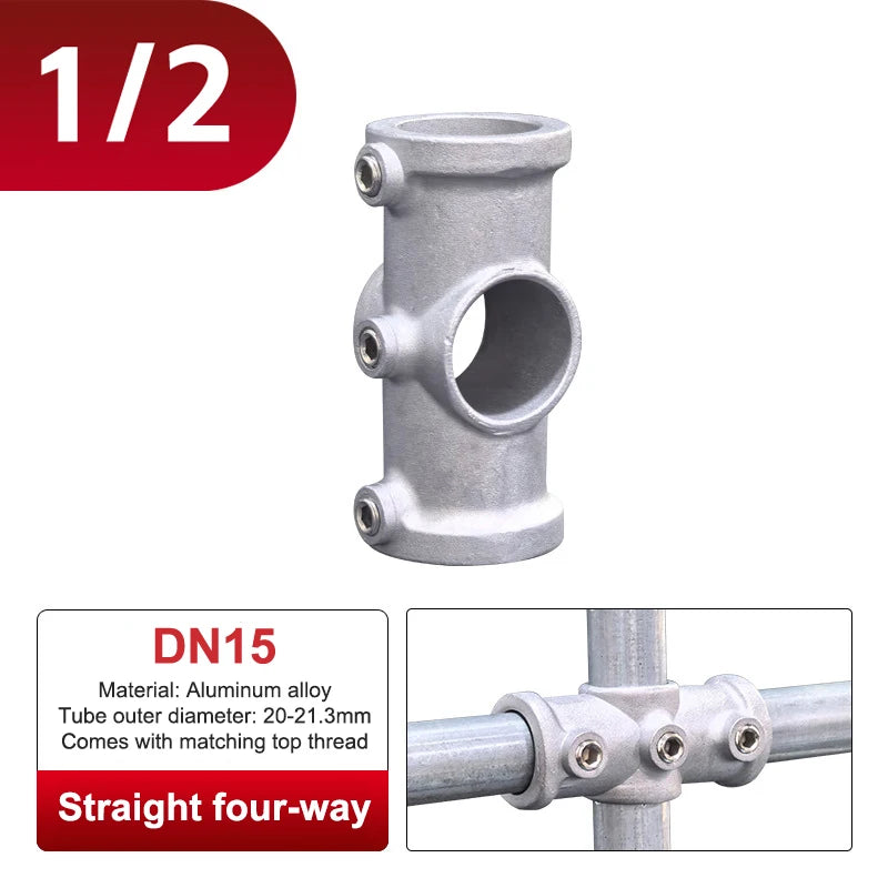 3D Fitting Connection FastenerAluminum Alloy Connector Elbow Tee Base Flat 20/25mm Steel Tube Shelf Parts Peaceful Pleasures Health and Wellness 07