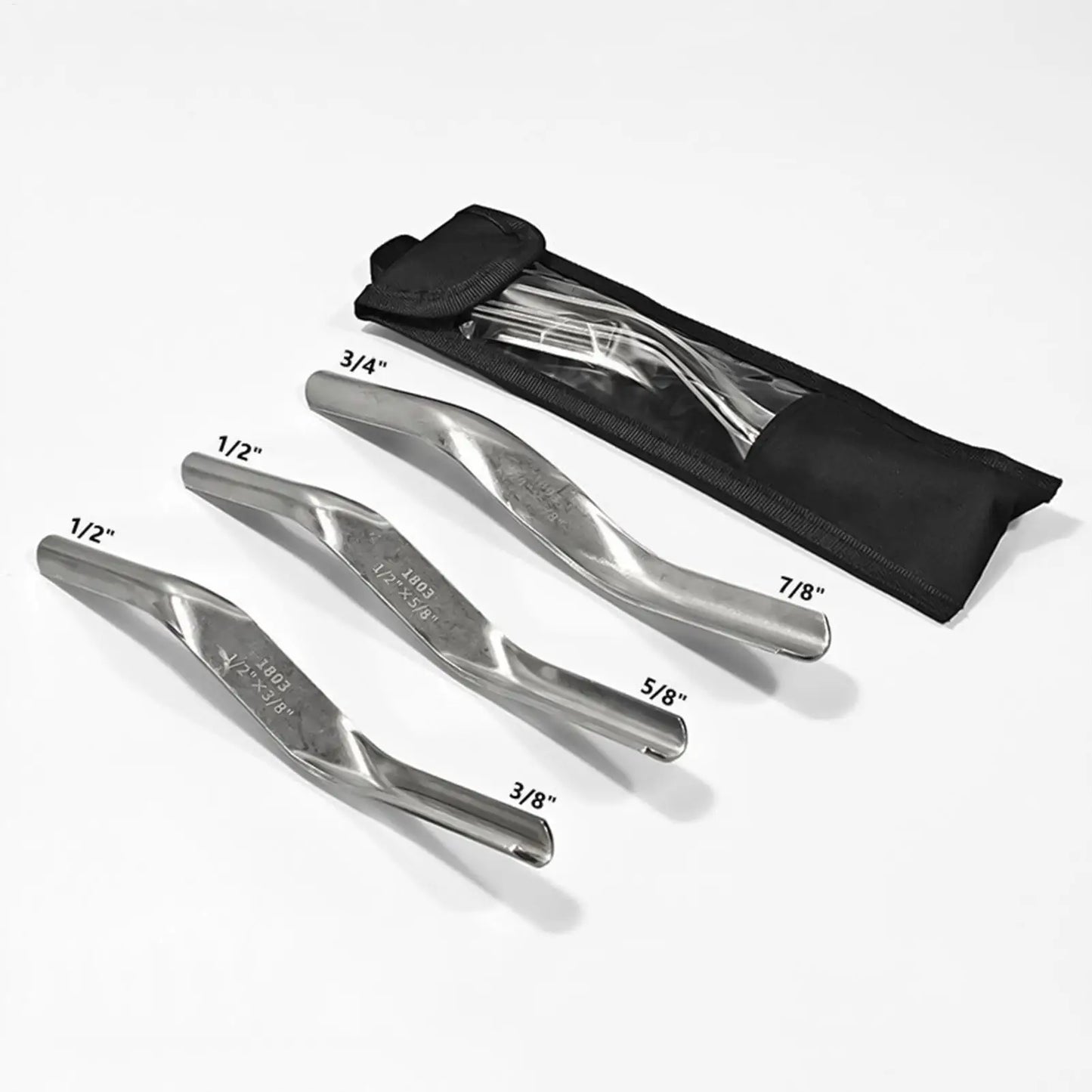 3-Piece Stainless Steel Grout Finishing & Caulking Tool Kit
