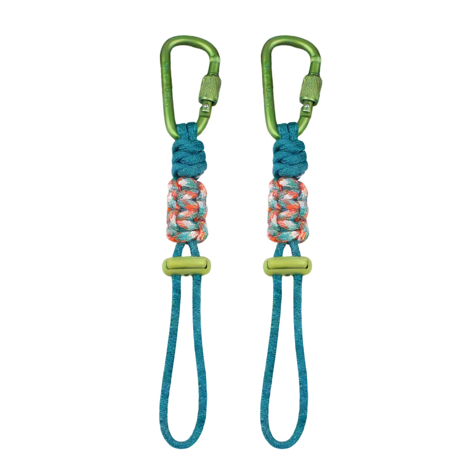 2pcs Water Bottle Holder with Carabiner Clip Multifunctional Lanyard Keychain Outdoor Gear for Men Women Camping & Hiking Trips Peaceful Pleasures Health and Wellness Green