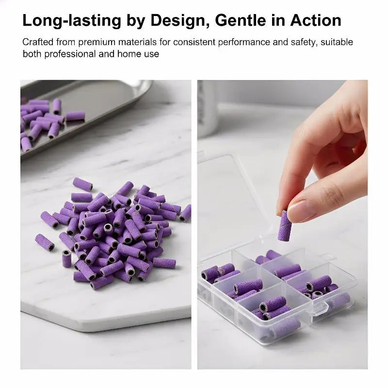 3mm Nail Sanding Bands 60Pcs + Mandrel Bit | Nail Drill