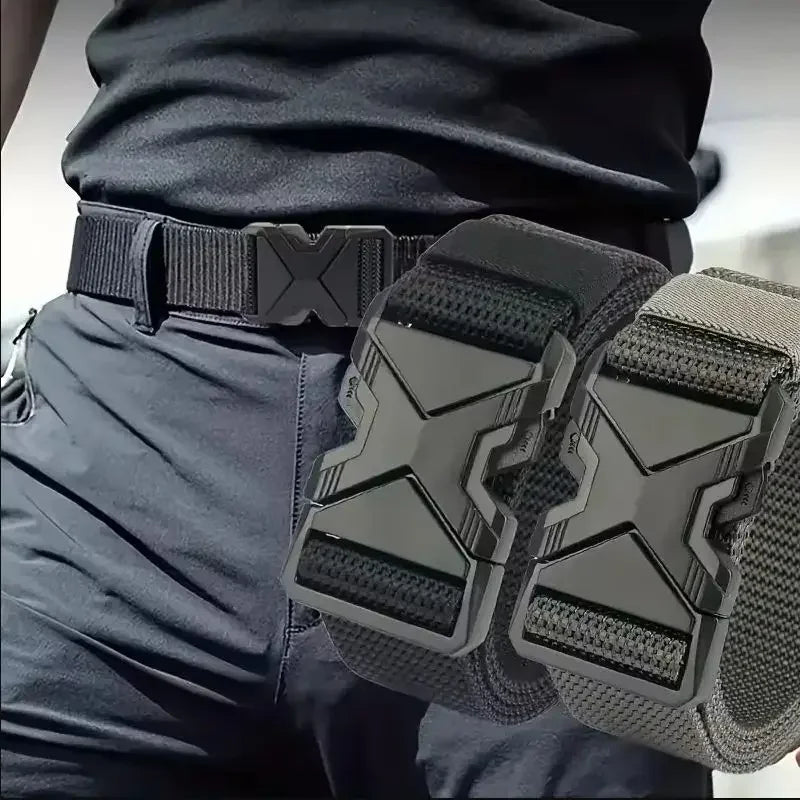 1pc Men's Tactical Sports Belt, Adjustable Quick Release Buckle Multipurpose Outdoor Training Mountaineering Belt For Ideal Gift Peaceful Pleasures Health and Wellness