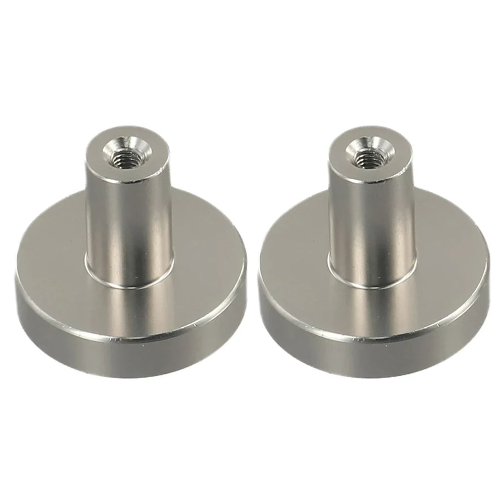 Round Cabinet Knobs | Space Aluminum Single Hole Handles 4/10 Pack
