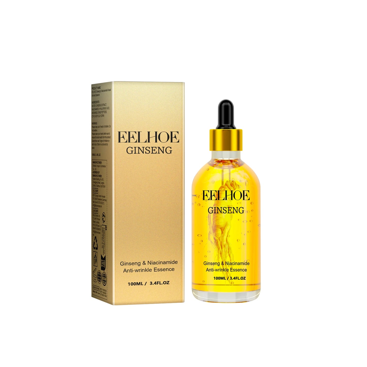 EELHOE Ginseng Face Essence 100ml | Hydrating Anti-Aging Serum