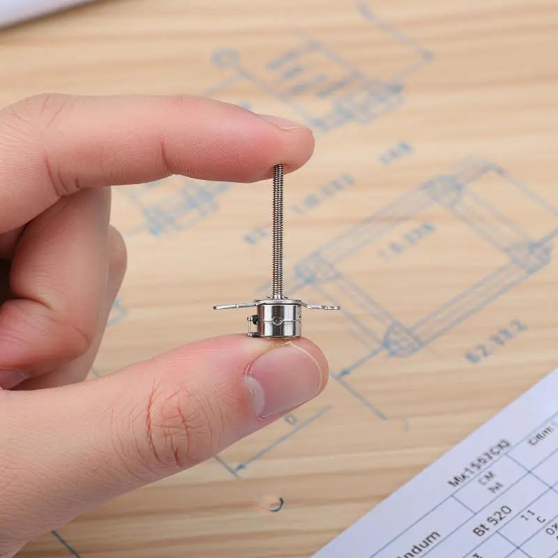 Micro 2 Phase Stepper Motor 6mm 4 Wire Adjustable Long Shaft For Optical Instrument Motorized Adjustment Peaceful Pleasures Health and Wellness