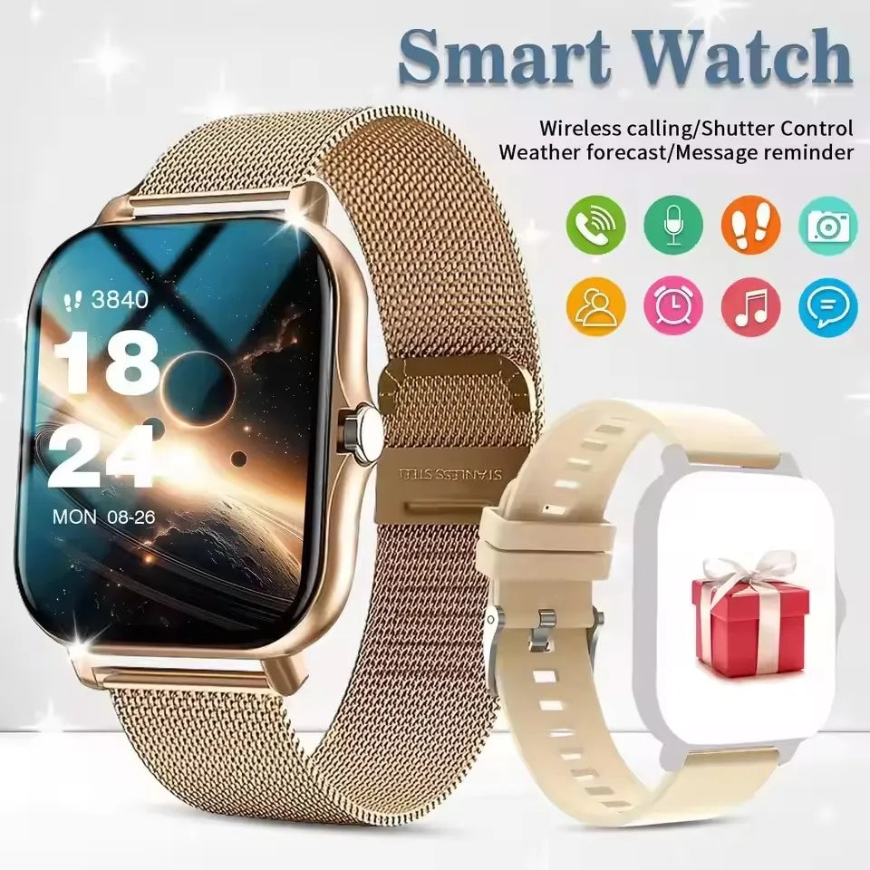 2026 Smart Watch Android IOS Phone 1.83 Inch Color Screen Bluetooth Answer Call Fitness Watches Tracker Smartwatch Women Men New Peaceful Pleasures Health and Wellness 7