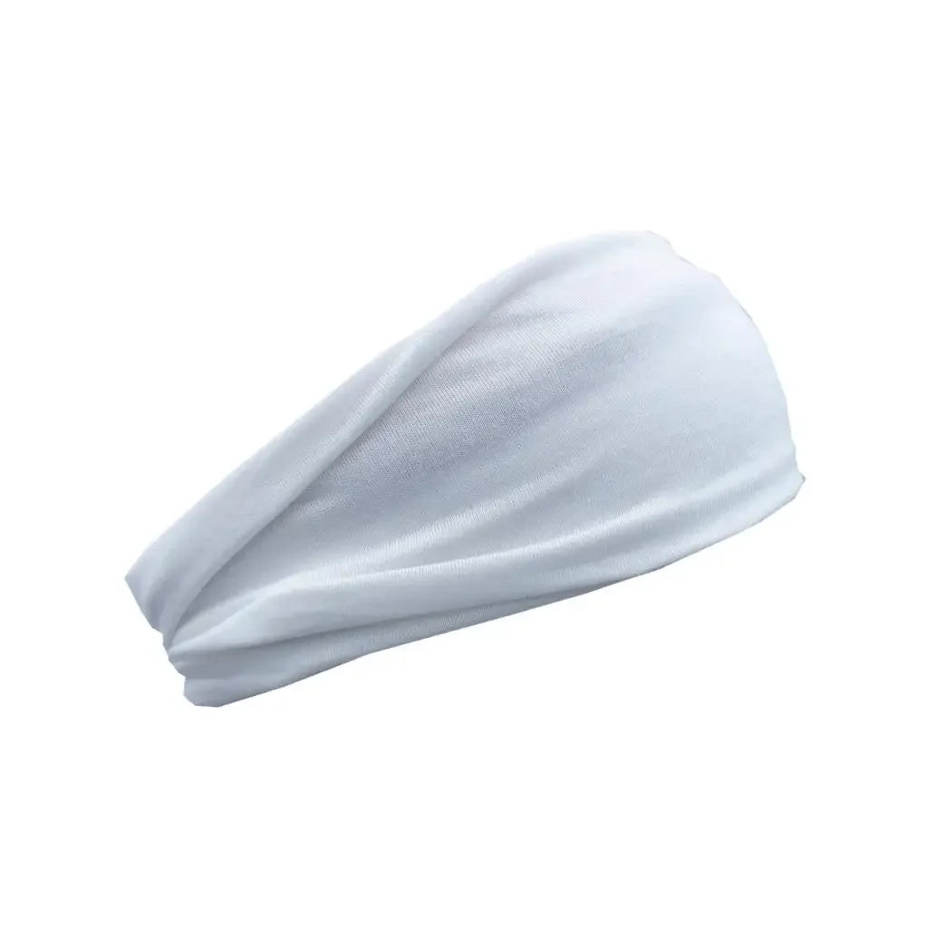 Organic Cotton Sports Headband – Sweat Band for Yoga & Running Sports Headband Peaceful Pleasures Health and Wellness white