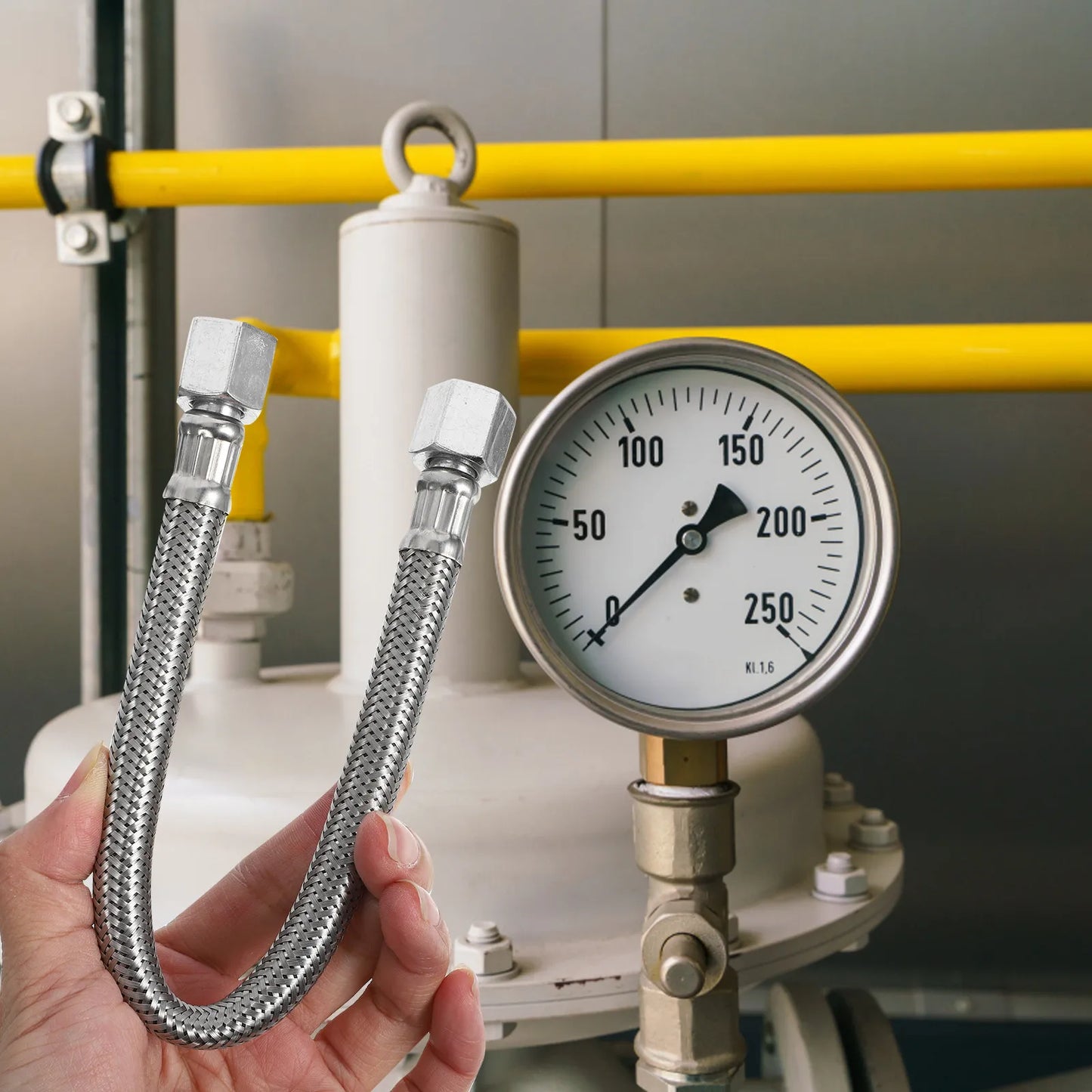 Stainless Steel Air Compressor Hose High Toughness Replacement Exhaust Tube Air Hose Pneumatic Tool Accessories Peaceful Pleasures Health and Wellness