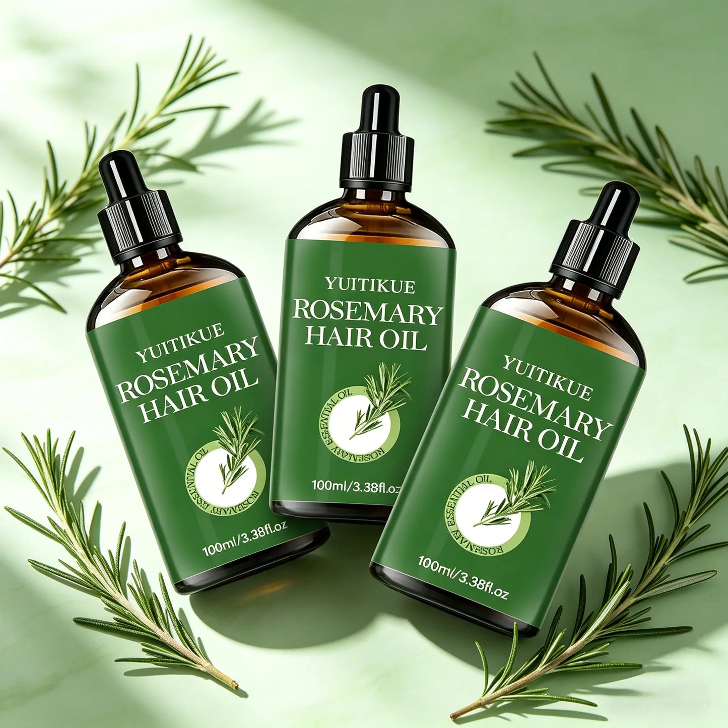 YUITIKUE Rosemary Essential Hair Oil – Smooth & Shiny 100ml