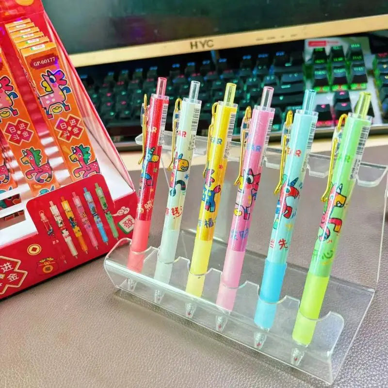Cute Cartoon Pony Gel Pens 0.5mm Black Ink – 2 or 5 Pack