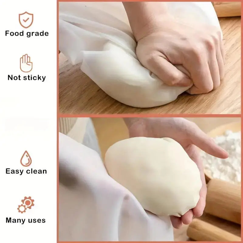 Silicone Kneading Dough Bag Blend Flour Mixing Mixer Bag For Bread Pastry Pizza Kitchen Baking Household Tool Gadget Peaceful Pleasures Health and Wellness