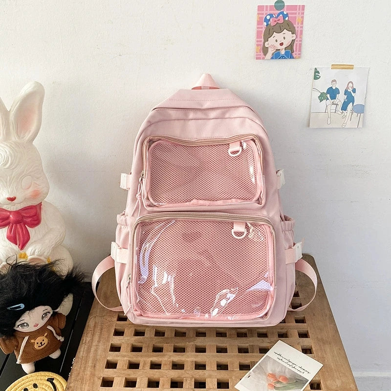 Japanese Ita Bag Transparent Backpack | Anime Pin Display