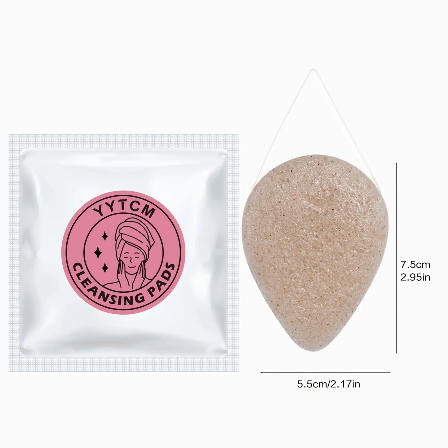 Walnut Konjac Face Sponge – Natural Cleansing & Makeup Remover