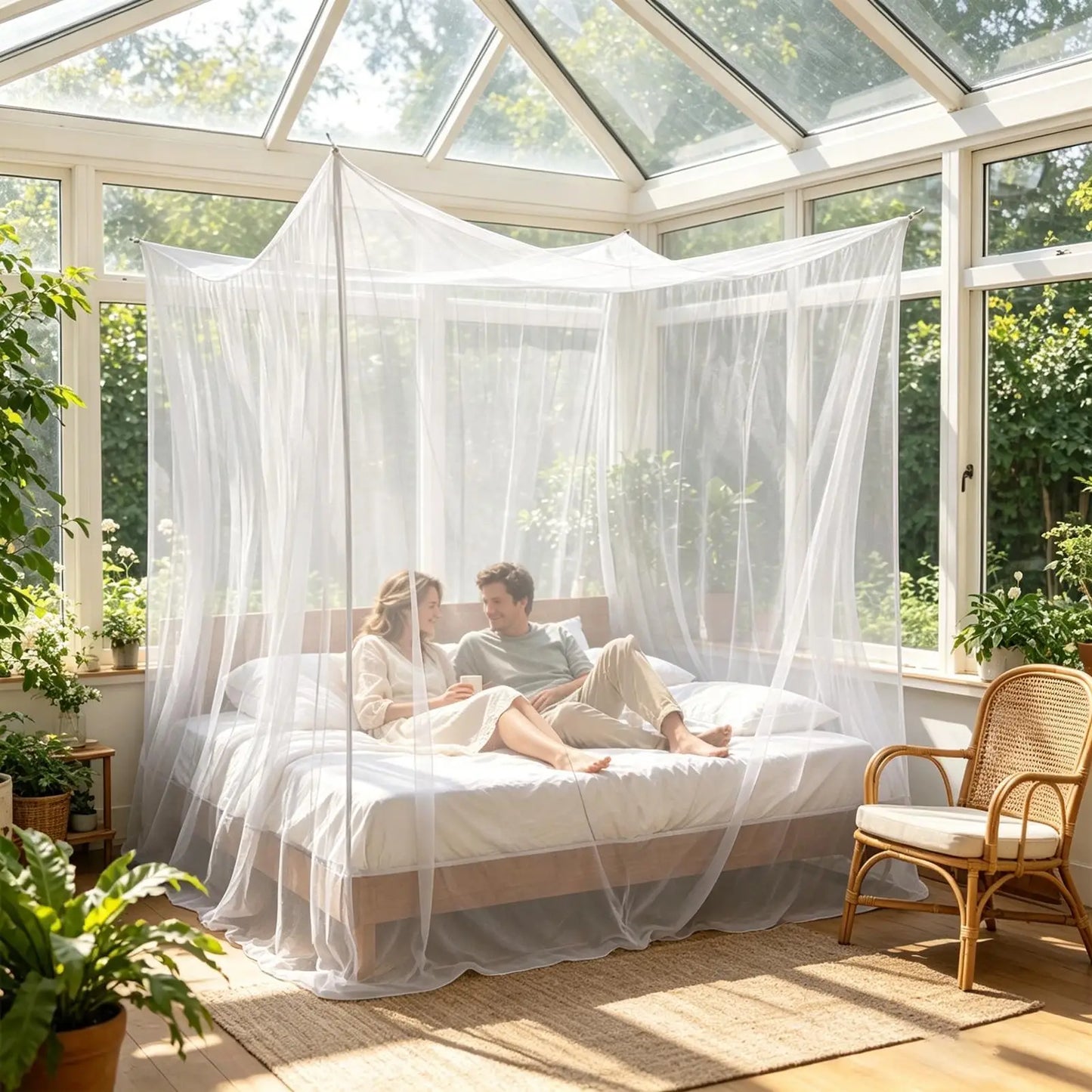 Large Outdoor Mosquito Net Canopy – Camping, Patio & Garden