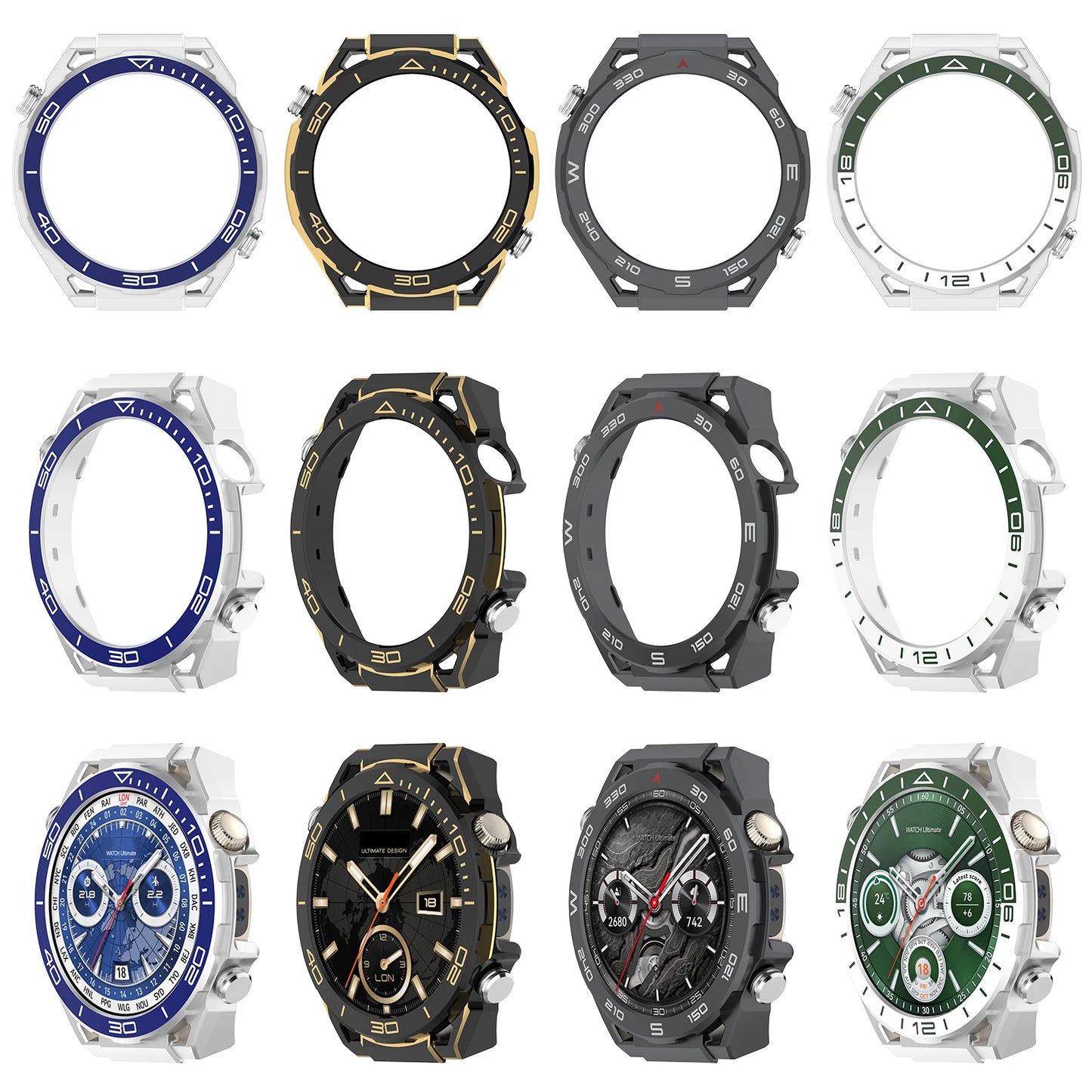Protection Cases For Huawei Watch 5 46mm PC Cover Case Protector Shell Hard Bumper Cover Watch Accessories Protective Skin Shell Peaceful Pleasures Health and Wellness