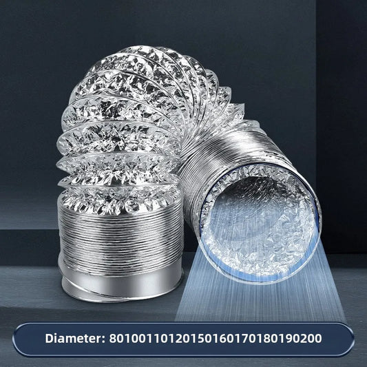 4 Inch Flexible Aluminum Exhaust Duct | 100mm Ventilation Hose Flexible Ventilation Duct Oasis Select