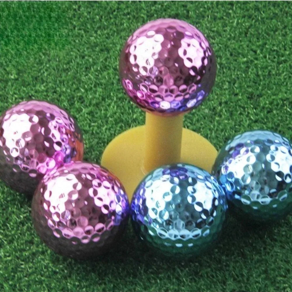 Golf Plated Balls Double Layer Competition Balls Gold Plated Balls Gift Balls Gold Plated Silver Plated Blue Plated Powder Balls Peaceful Pleasures Health and Wellness