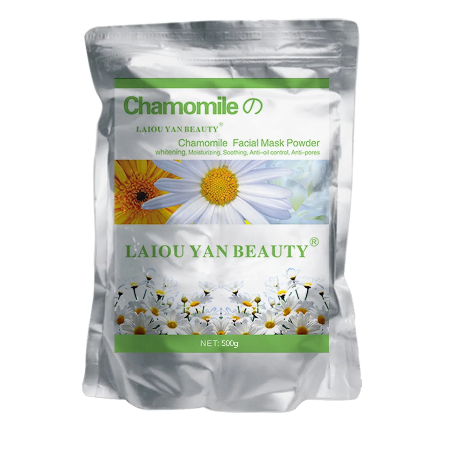 500g Pearl Whitening Jelly Mask Powder – Green Tea & Lemon