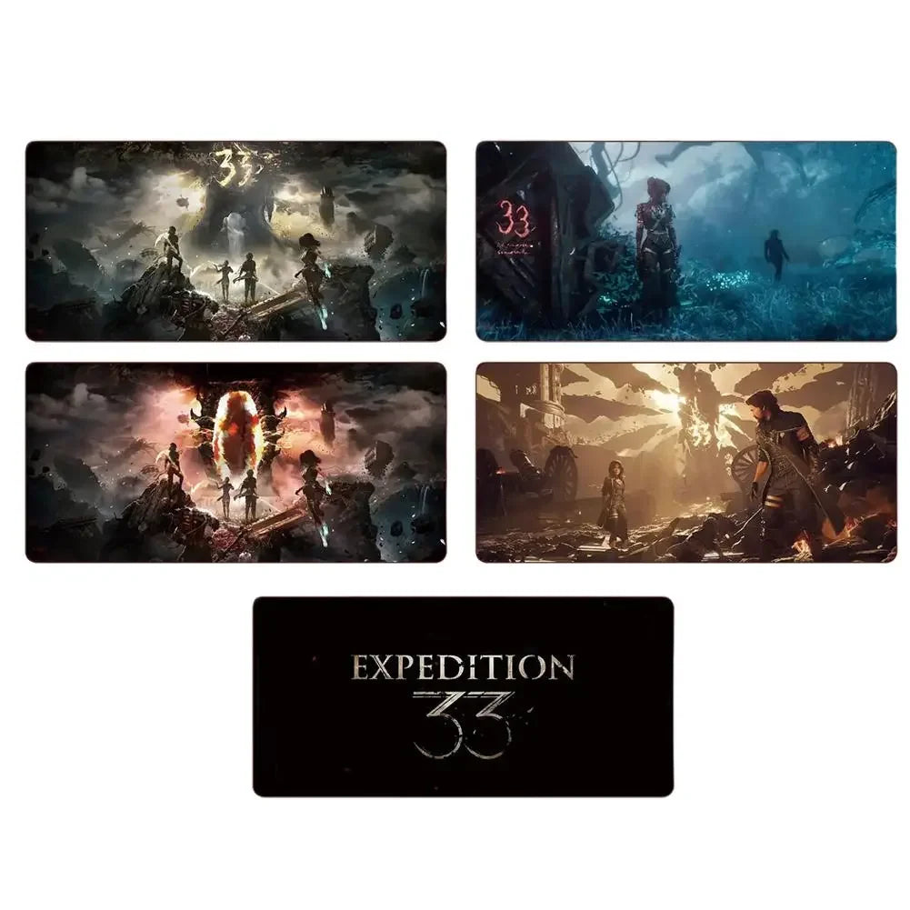 Hot Game Clair Obscur Expedition 33 gamer Keyboard Mouse Mat 30*80/30*60cm Large Gamer Mousepad PC Desk Mat Gaming Accessories Peaceful Pleasures Health and Wellness