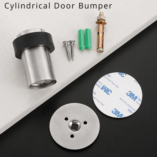 304 Stainless Steel Floor Door Stop – Screw or Adhesive Mount Floor Door Stop Peaceful Pleasures Health and Wellness