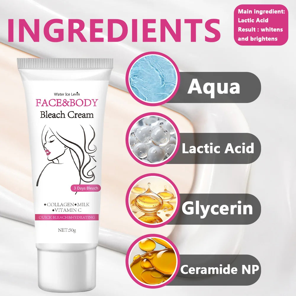 Brightening Cream for Intimate Areas, Knees, Elbows & Knuckles