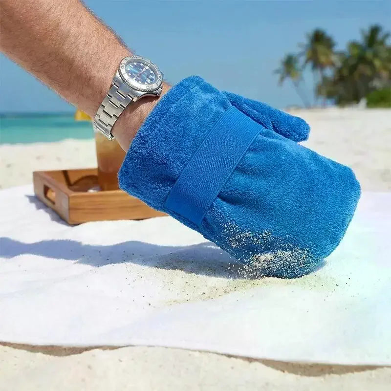 Beach Sand Removal Bag | Coral Fleece Sand Remover Towel
