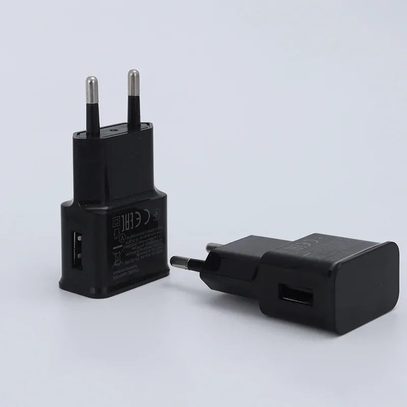 EU Dual USB Wall Charger 5V 10W – iPhone, Samsung, Xiaomi