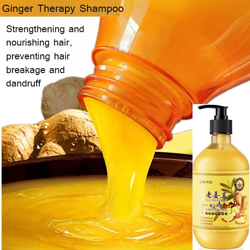 Ginger King Shampoo 500ml Soft and Balanced Smooth Hair Mask Hydrating Moisturizing Wash Kit Peaceful Pleasures Health and Wellness