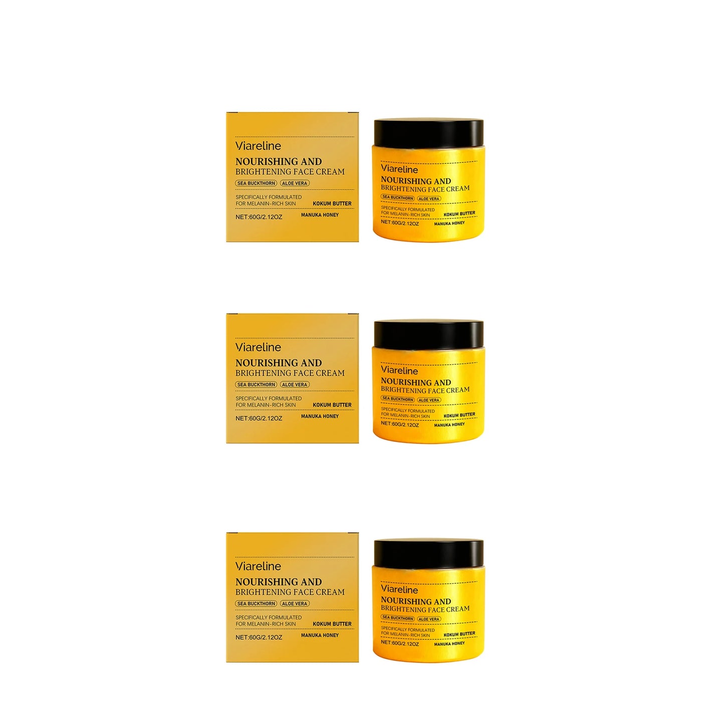 Brightening Face Cream Nourishing Lighten Melanin Even Skin Tone Tightening Glowing Stabilizing Softening Repairing Moisturizer Peaceful Pleasures Health and Wellness 180g boxed