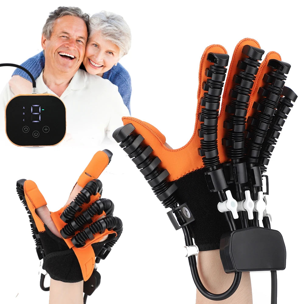 Hand Rehabilitation Robot Gloves Finger Exercise Stroke Hand Brace Hemiplegia Recovery Splint Glove Mirror Mobility Training Peaceful Pleasures Health and Wellness