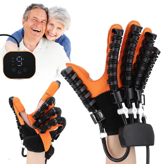 Hand Rehabilitation Robot Gloves Finger Exercise Stroke Hand Brace Hemiplegia Recovery Splint Glove Mirror Mobility Training Peaceful Pleasures Health and Wellness