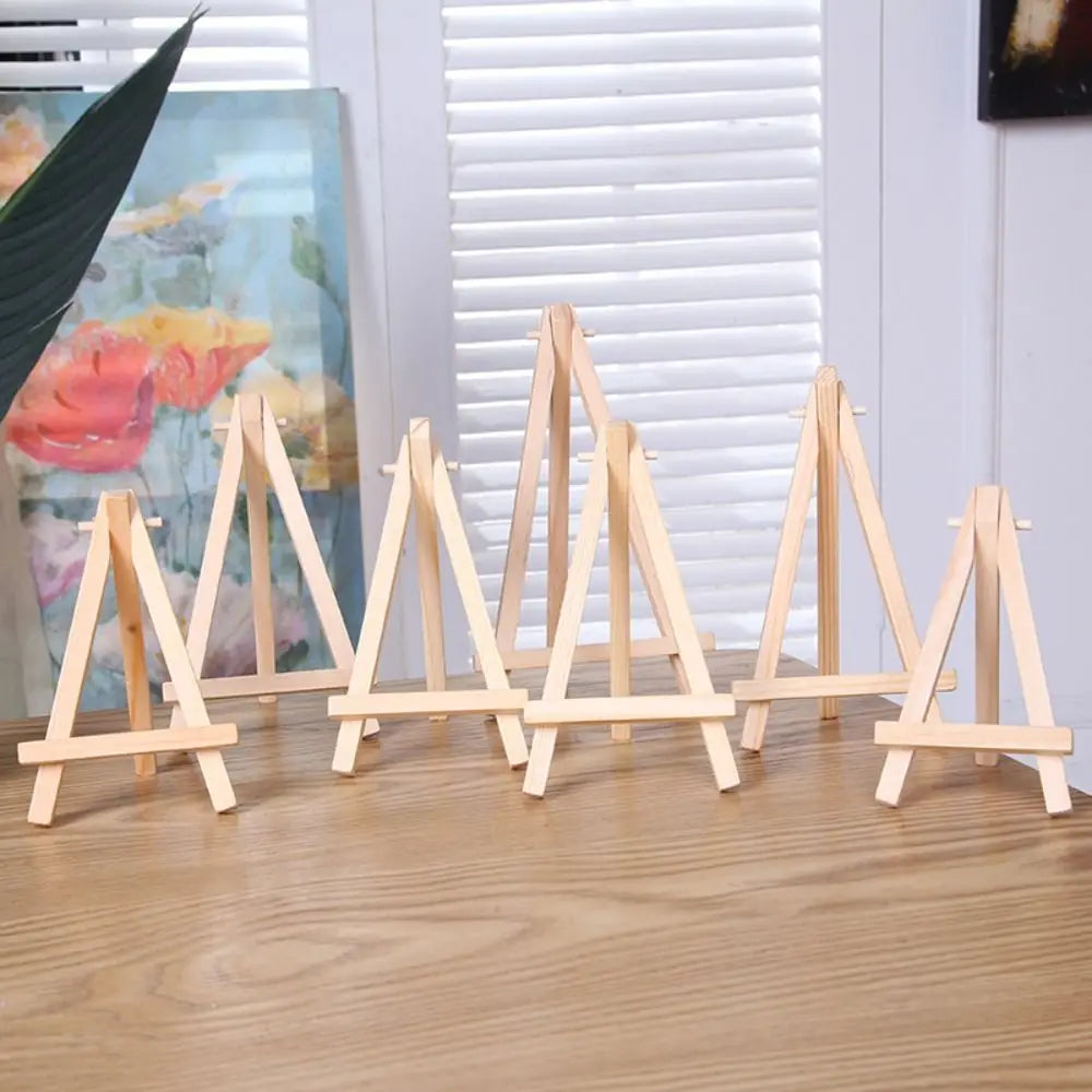 Holder Painting & Sketch Wood Mini Easel Foldable Small Triangle Display Stand Portable Desk Stand Tripod Desk Peaceful Pleasures Health and Wellness
