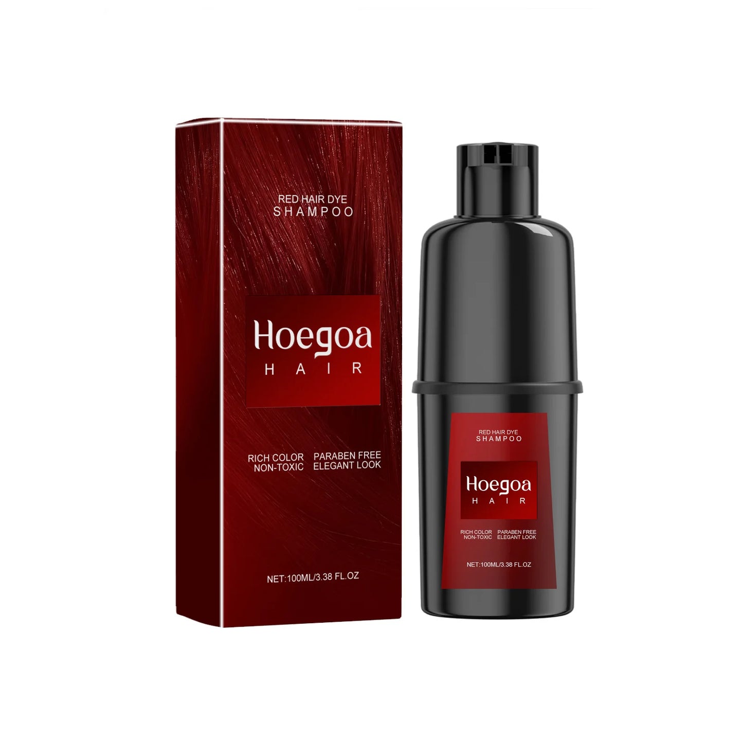 Herbal Hair Dye Shampoo – Nourishing Color in 15 Min, Multi-Shade Peaceful Pleasures Health and Wellness Red
