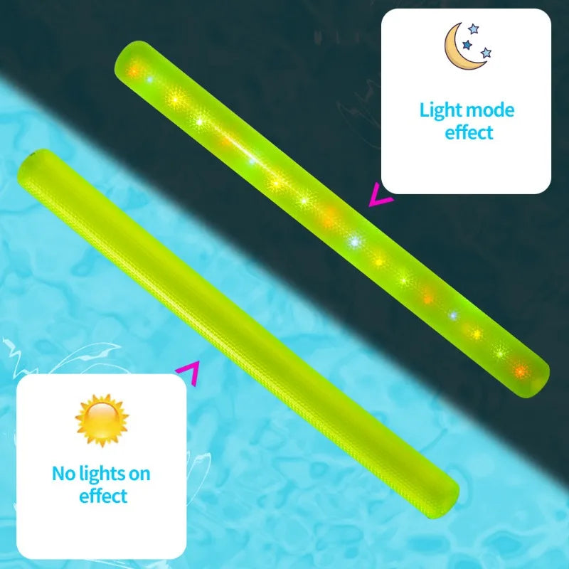 LED Light-Up Inflatable Pool Noodle Stick – Kids & Adults