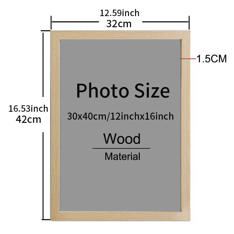 30x40cm Canvas Photo Frame Black White Wood | QIPINGART Canvas Photo Frame Peaceful Pleasures Health and Wellness