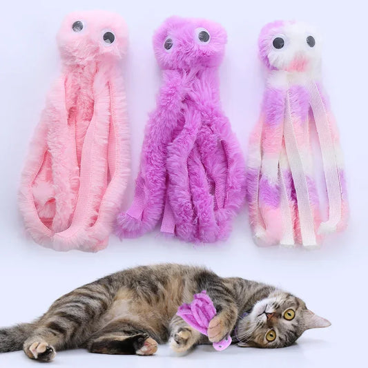 Catnip Octopus Plush Toy – Interactive Cat & Dog Chew Toy Catnip Plush Toy Peaceful Pleasures Health and Wellness