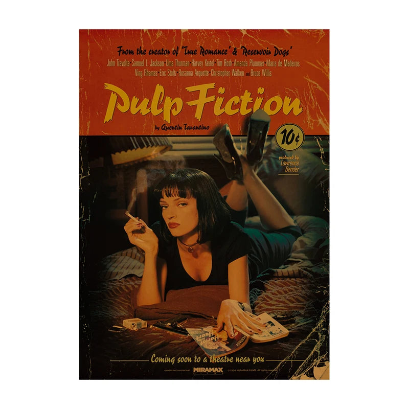 Retro Leon Movie Canvas Wall Art | Vintage Film Poster Print