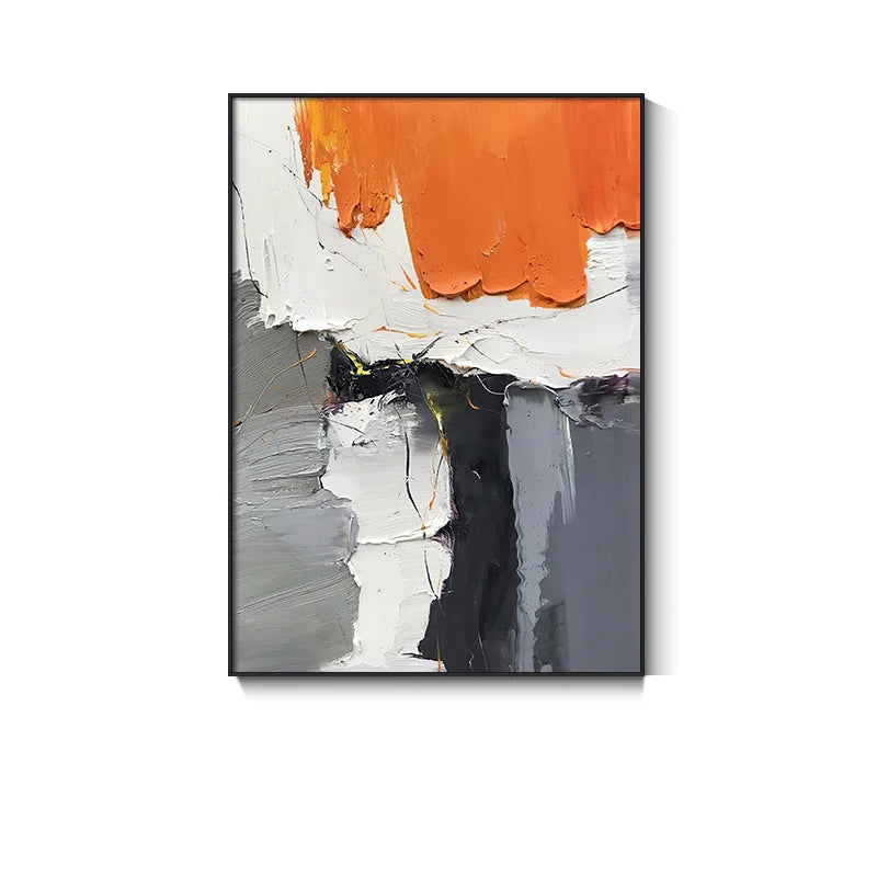 3D Hand Painted Abstract Canvas Painting, Blue, Red, Black, White, Yellow, Modern Mural Art, High Quality, Hand Drawn, Acrylic Peaceful Pleasures Health and Wellness