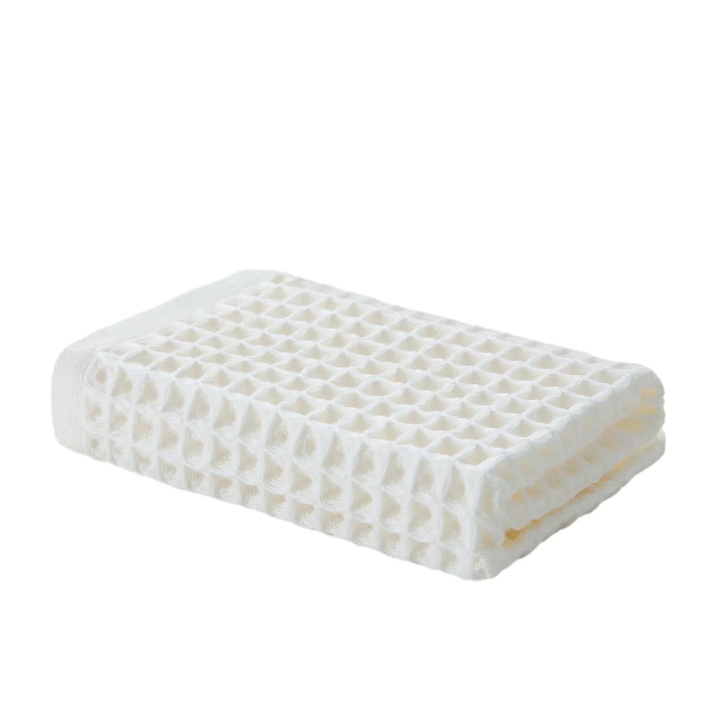 100% Cotton Waffle Towel – Lightweight, Quick-Dry & Absorbent
